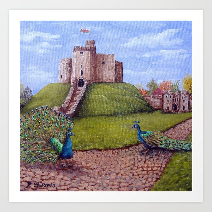 Cardiff Castle Keep Art Print By Kathryn65 Society6