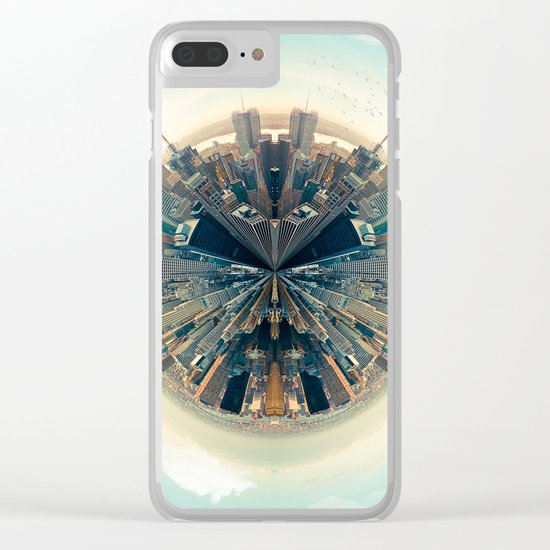 Parallel New York Cities Clear iPhone Case
