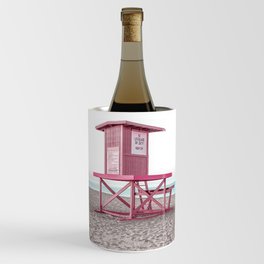 Lifeguard Tower Pink Wine Chiller