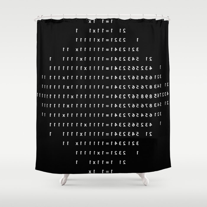 Not Equal Shower Curtain