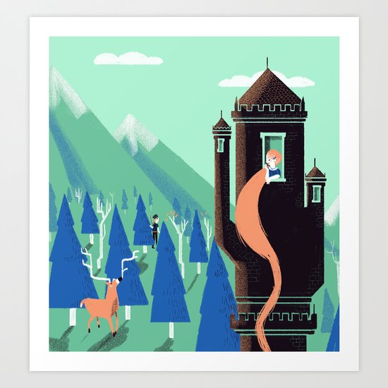 Rapunzel Art Print