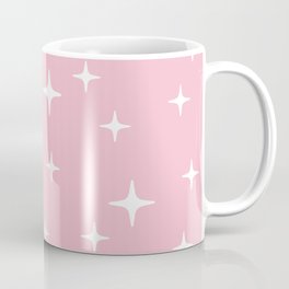 Mid Century Modern Star Pattern 731 Pink Coffee Mug