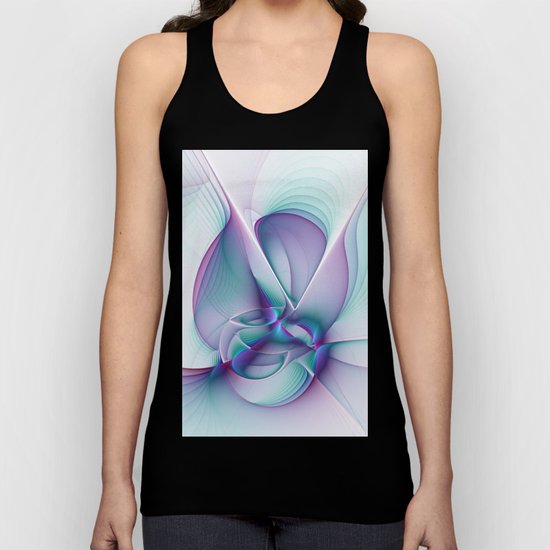 A Colorful Beauty, Abstract Fractal Art Unisex Tank Top
