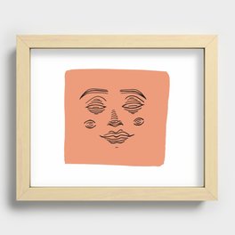 Lined Beauty Recessed Framed Print