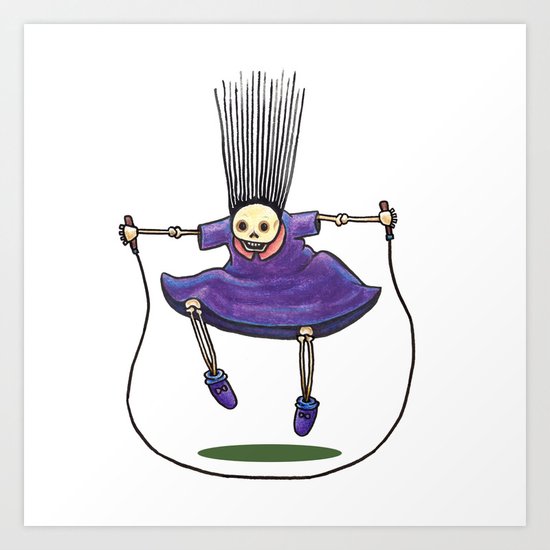 Jumprope Girl Art Print