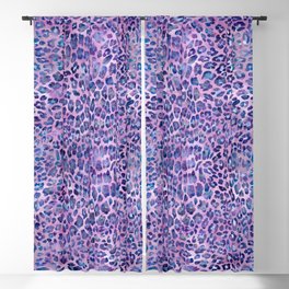 Purple Leopard Print Blackout Curtain