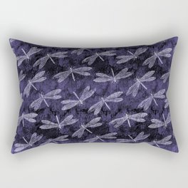 Purple Dragonfly Twighlight Dance Rectangular Pillow