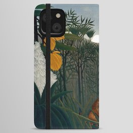 Henri Rousseau - The Repast of the Lion  iPhone Wallet Case