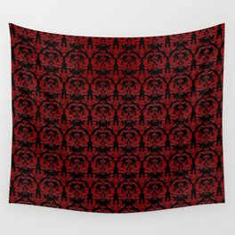 Victorian 2 (Red on Black) Wall Tapestry