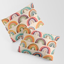 Rainbow Watercolor – Retro Palette Pillow Sham