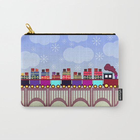 A train with Christmas gifts Carry-All Pouch