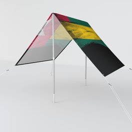 Togo flag brush stroke, national flag Sun Shade