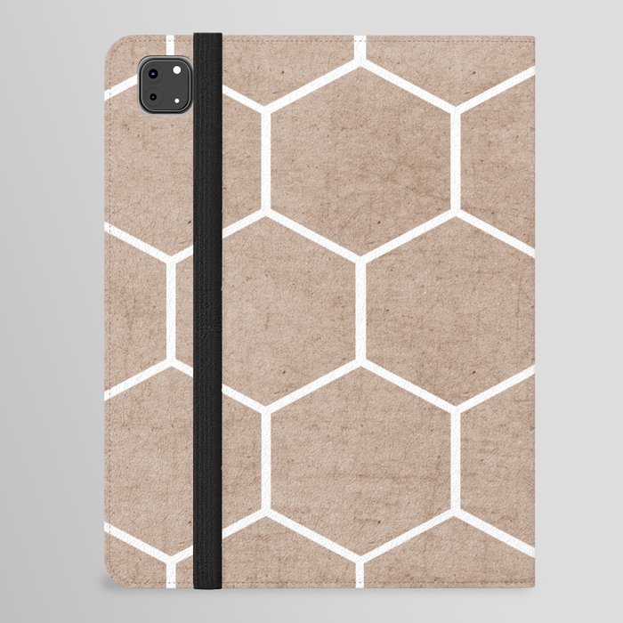 natural hexagon iPad Folio Case