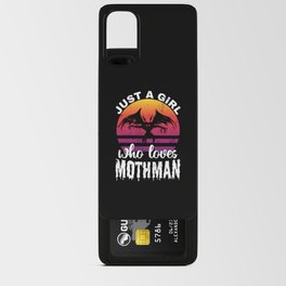 Just a Girl who loves Mothman Retro Sunset Womens Android Card Case