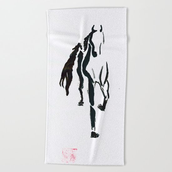 Horse Beach Towel