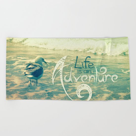 California Beach Seagull Beach Towel