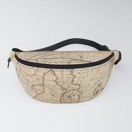 Vintage Map Print - Map of the Middle East: Turkey, Syria, Iraq, Israel etc. (1712) Fanny Pack
