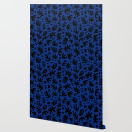 Matisse Paper Cuts // Navy & Black Wallpaper
