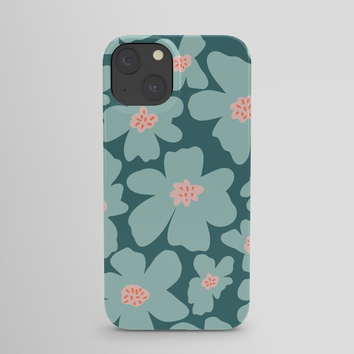 Retro Daisy - Green mood iPhone Case