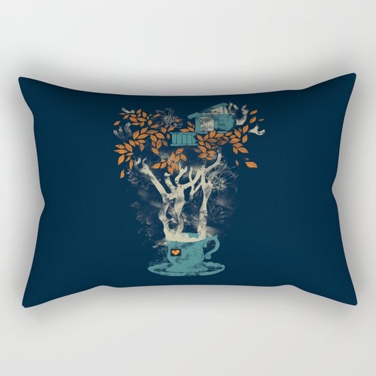 Tea House Rectangular Pillow