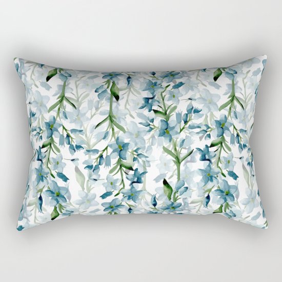 Blue branches Rectangular Pillow