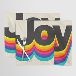 Joy: Retro Typography Edition Placemat
