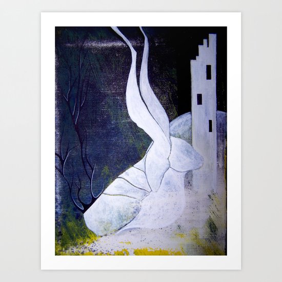 guard to the ivory tower Art Print