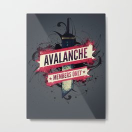 Avalanche Member's Only Metal Print | Graphic Design, Digital, Game, Graphicdesign 
