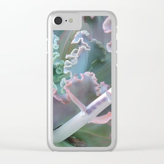 Succulent in the Sand Clear iPhone Case