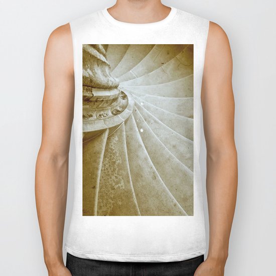 Sand stone spiral staircase 17 Biker Tank