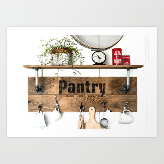 Pantry Shelf Art Print by Funky Junk Interiors / Donna Williams | Society6