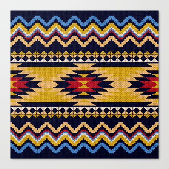 Aztec pattern Canvas Print