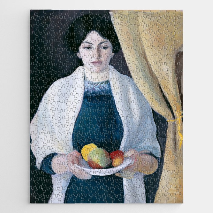August Macke "Portrait with Apples" Jigsaw Puzzle
