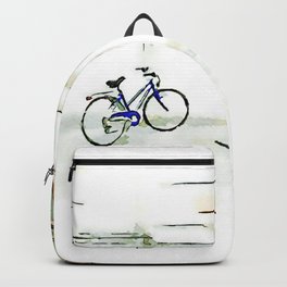 Faenza: parked bicycle Backpack