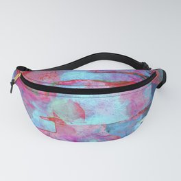 African Dye - Colorful Ink Paint Abstract Ethnic Tribal Rainbow Art Fanny Pack