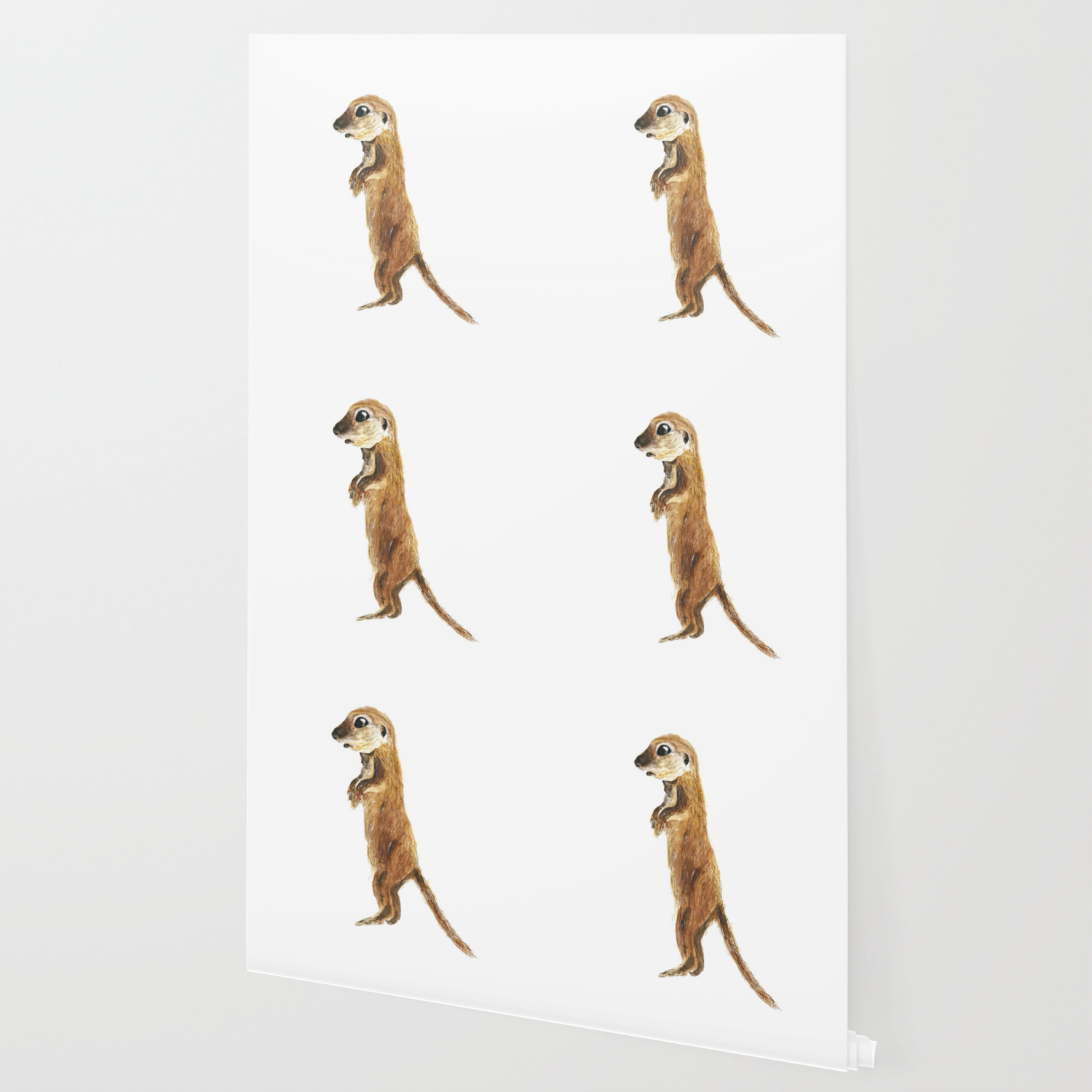 Cute Little Otter Wallpaper By Colorandcolor Society6