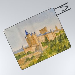 The Alcazar Segovia Spain Picnic Blanket