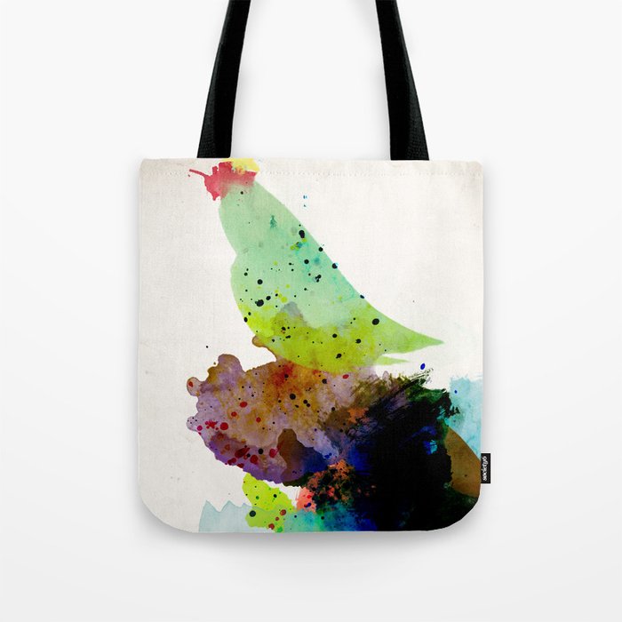 Bird standing on a tree Tote Bag