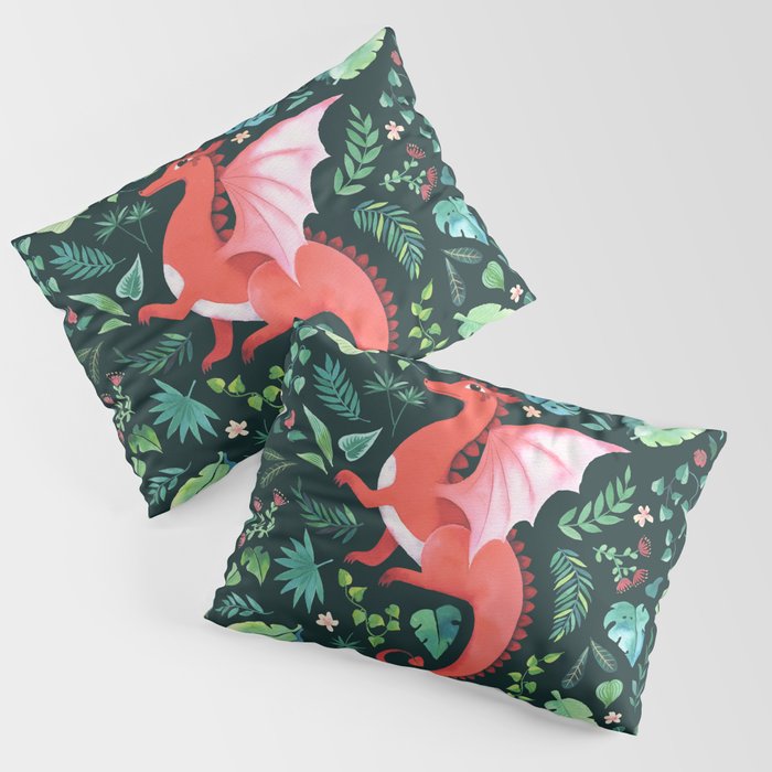Tropical Dragon Pillow Sham