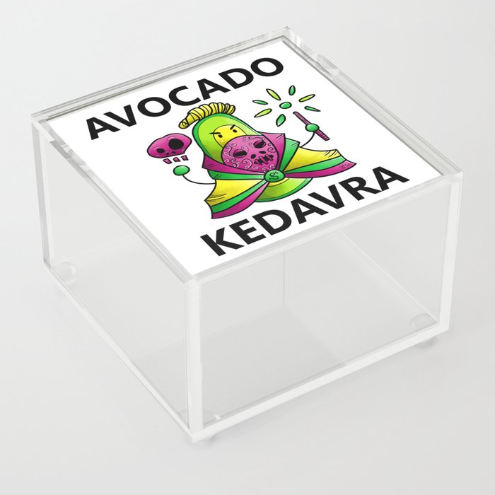 Avocado Kedavra - Death Eater Avocado with Wand Acrylic Box