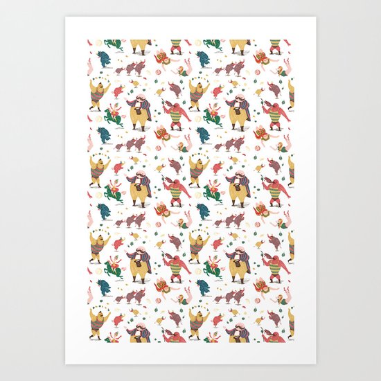 The Circus is coming to town! Art Print