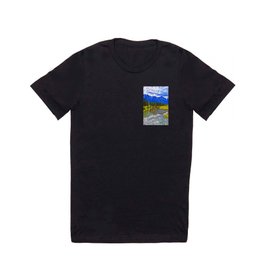 Canadian Rockies - Canmore, Alberta T Shirt | Canmore, Banff, Mountainrange, Green, Trees, Rockies, Clouds, Graphicdesign, Lake, Alberta 