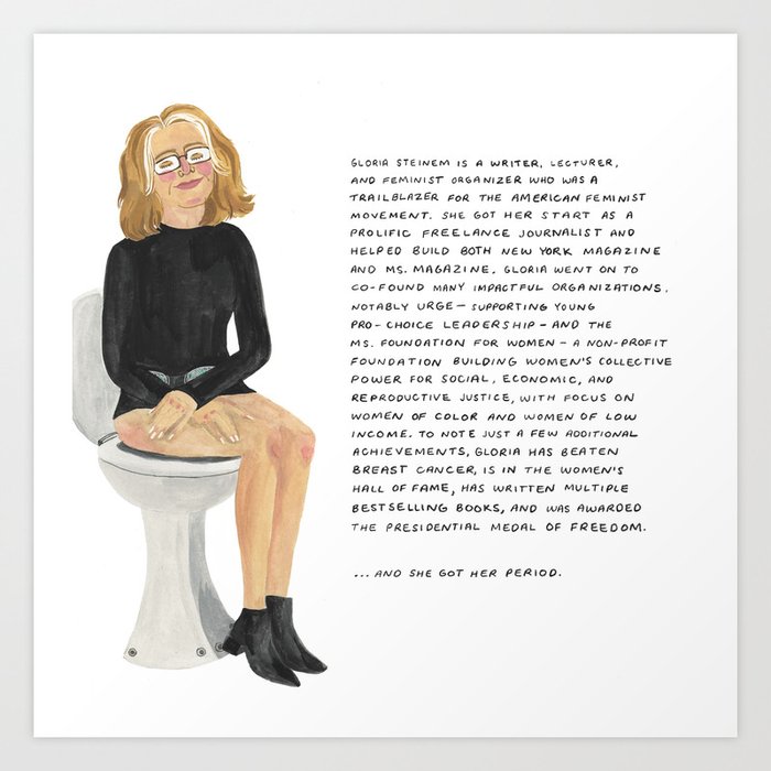 Gloria Steinem Art Print