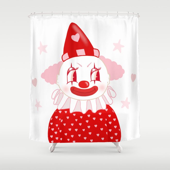 Poopywise the Clown Shower Curtain