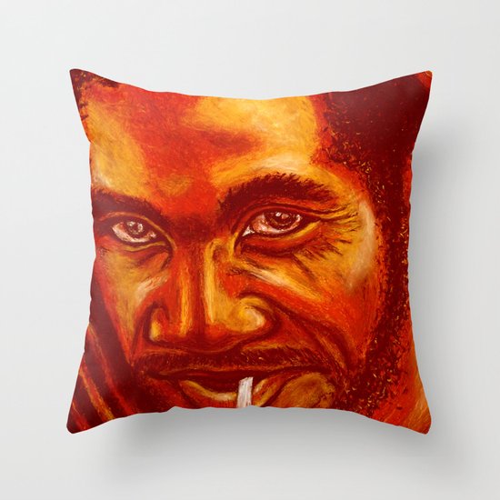 up in smoke! Throw Pillow