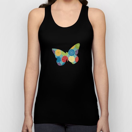 round and colour 6 Unisex Tank Top