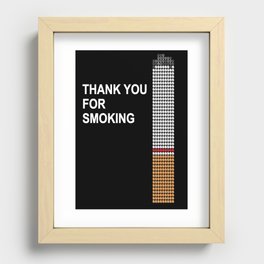 thank you for smoking Recessed Framed Print