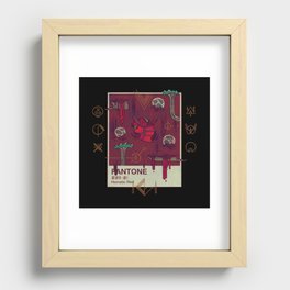 Hematic Red Recessed Framed Print