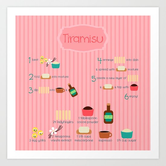 Tiramisu Art Print