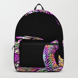 FLAMINGO ink and watercolor portrait Backpack | Pinkflamingo, Watercolor, Flamingoart, Digital, Greaterflamingo, Birdflamingo, Flamingobird, Bird, Flamingo, Ink 